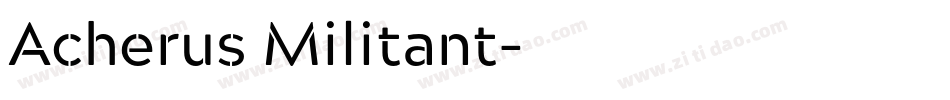 Acherus Militant字体转换